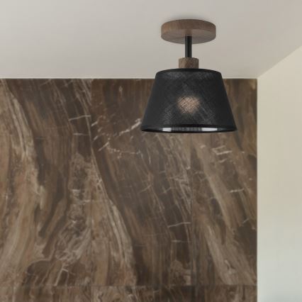 Brilagi - Lampada LED a plafone ANTHONY 1xE14/60W/230V rovere noce/nero