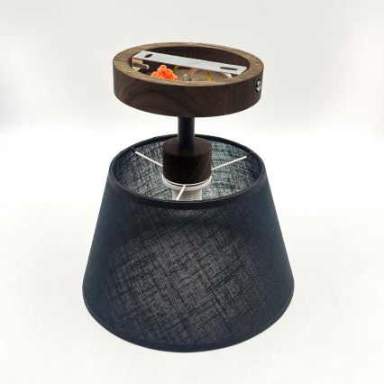Brilagi - Lampada LED a plafone ANTHONY 1xE14/60W/230V rovere noce/nero