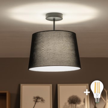 Brilagi - Lampadario LED da soffitto a montaggio superficiale CERIA 1xE27/60W/230V Ø 30 cm nero
