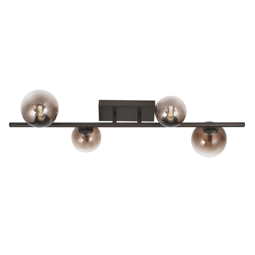 Brilagi - Lampadario LED da soffitto a montaggio superficiale MILLA 4xG9/3W/230V marrone/marrone fumé