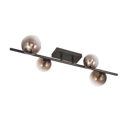 Brilagi - Lampadario LED da soffitto a montaggio superficiale MILLA 4xG9/3W/230V marrone/marrone fumé