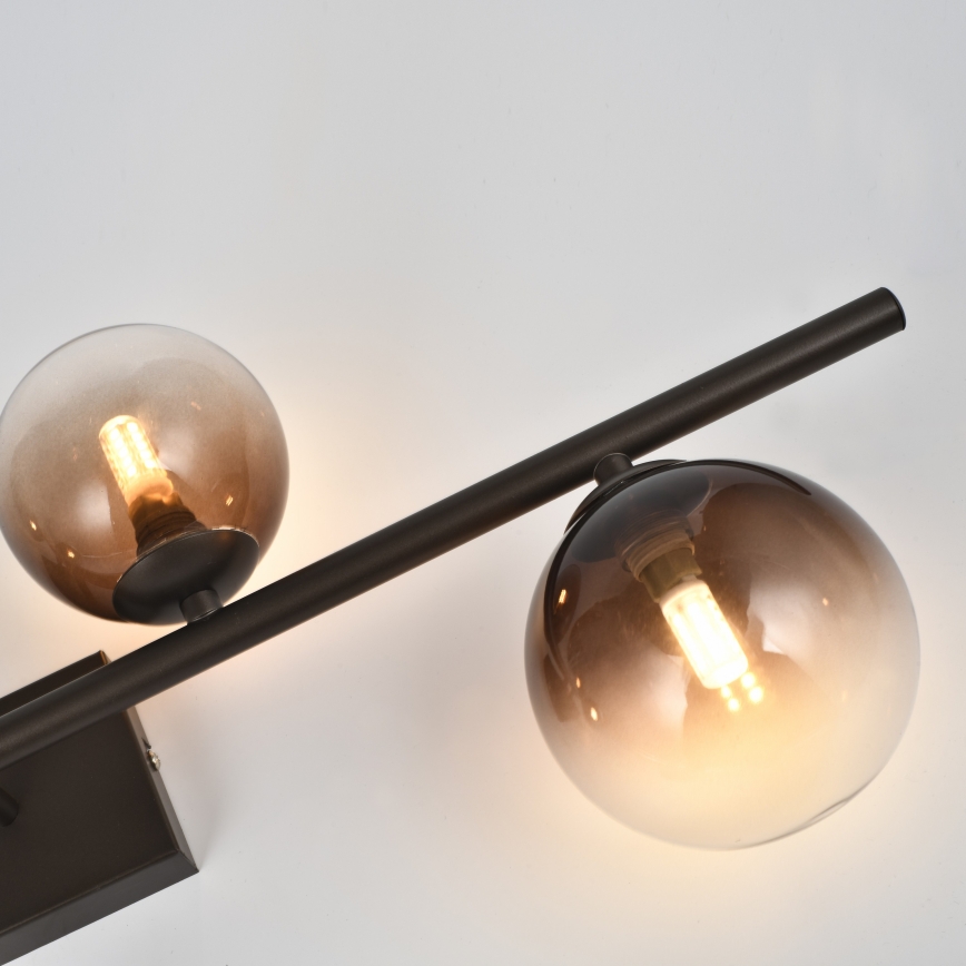 Brilagi - Lampadario LED da soffitto a montaggio superficiale MILLA 4xG9/3W/230V marrone/marrone fumé