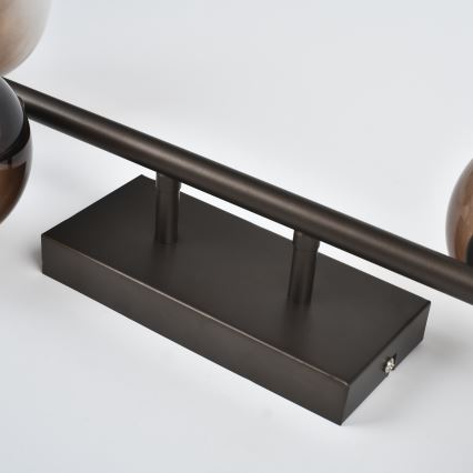 Brilagi - Lampadario LED da soffitto a montaggio superficiale MILLA 4xG9/3W/230V marrone/marrone fumé