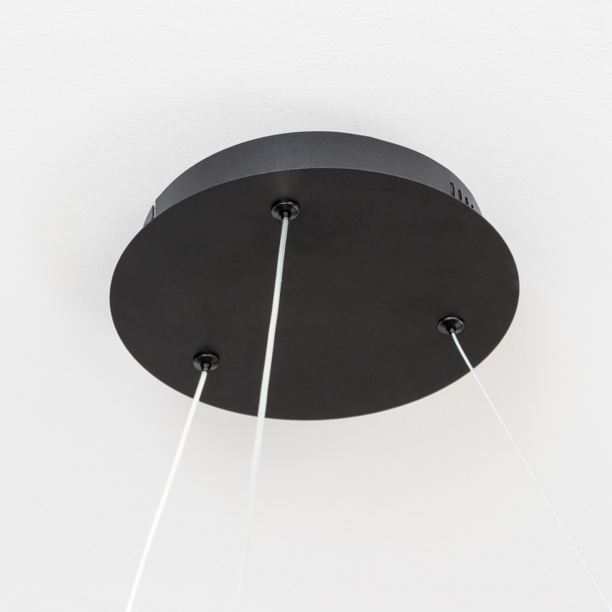 Brilagi - Lampadario LED dimmerabile a cavi FALCON II LED/99W/230V 3000-6500K Ø 60 cm nero + telecomando
