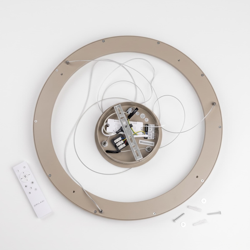 BRILAGI - Lampadario dimmerabile sospeso a cavo FALCON SLIM LED/42W/230V 3000-6500K Ø 50 cm beige + telecomando