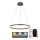 Brilagi - Lampadario LED dimmerabile a sospensione CIRCLE LED/42W/230V 3000-6500K Ø 60 cm marrone + telecomando