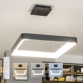 BRILAGI - Lampadario LED dimmerabile a sospensione con cavo FALCON II LED/125W/230V 3000-6500K 60x60 cm nero + telecomando