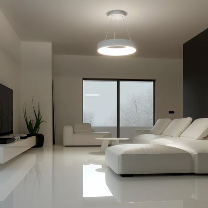 Brilagi - Sospensione LED dimmerabile su cavo FALCON LED/40W/230V 3000-6500K Ø 45 cm bianco + telecomando