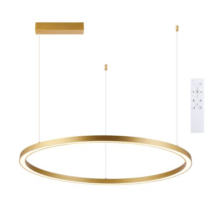 Brilagi - Lampadario LED dimmerabile sospeso su cavo PORTOFINO LED/60W/230V 3000-6000K Ø 80 cm dorato + telecomando