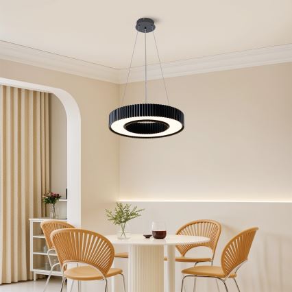 Brilagi - Lampadario LED dimmerabile su cavo LUMIX LED/48W/230V 3000-6000K nero Ø 50 cm + telecomando