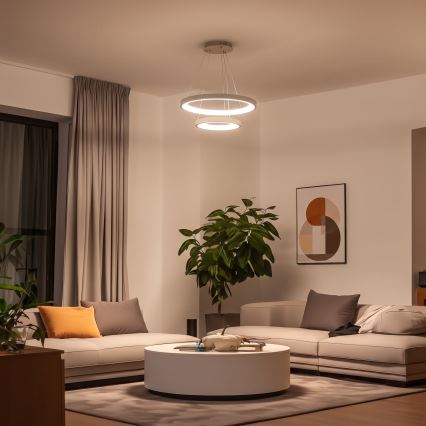 BRILAGI - LED Lampadario dimmerabile su cavo FALCON SLIM LED/68W/230V 3000-6500K pr. 50 cm beige + telecomando