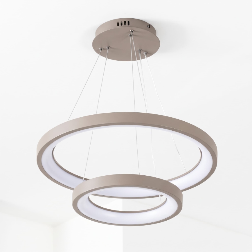 BRILAGI - LED Lampadario dimmerabile su cavo FALCON SLIM LED/68W/230V 3000-6500K pr. 50 cm beige + telecomando