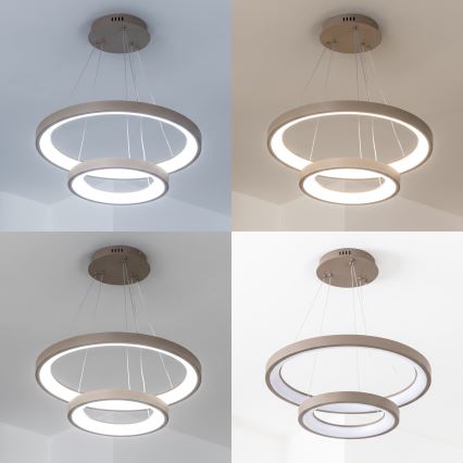 BRILAGI - LED Lampadario dimmerabile su cavo FALCON SLIM LED/68W/230V 3000-6500K pr. 50 cm beige + telecomando