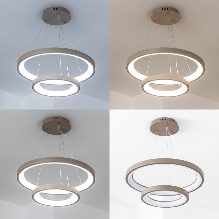 BRILAGI - LED Lampadario dimmerabile su cavo FALCON SLIM LED/68W/230V 3000-6500K pr. 50 cm beige + telecomando