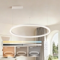 Brilagi - Lampadario LED dimmerabile su cavo PORTOFINO LED/60W/230V 3000–6000K Ø 80 cm bianco + telecomando