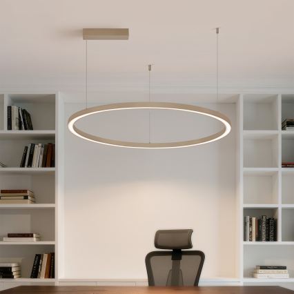 BRILAGI - Lampadario dimmerabile a sospensione su cavo PORTOFINO LED/60W/230V 3000-6000K Ø 80 cm beige + telecomando