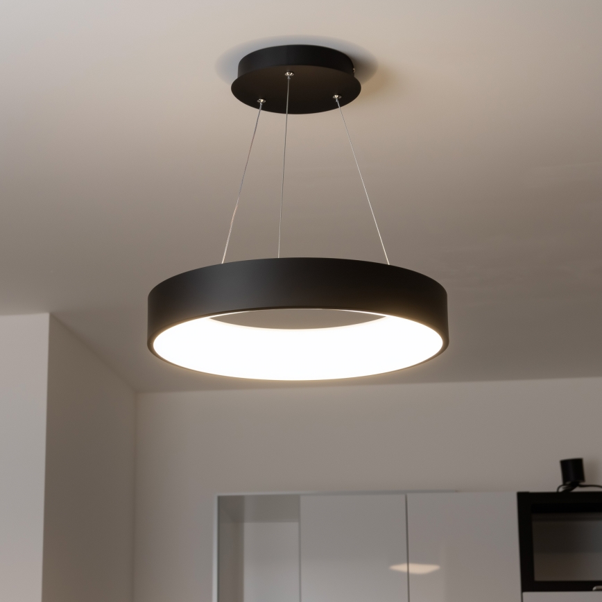 Brilagi - Lampadario LED Dimmerabile su corda FALCON LED/40W/230V 3000-6500K nero + telecomando