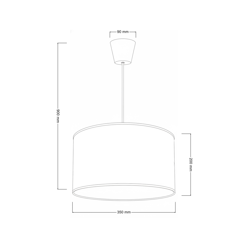 Brilagi - Lampadario LED per bambini a sospensione con cavo BOBO 1xE27/60W/230V Ø 35 cm rosa/ballerine