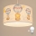 Brilagi - Lampadario LED per bambini su cavo BOBO 1xE27/60W/230V Ø 35 cm bianco/a tema animali
