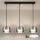 Brilagi - Lampadario LED RGB+CCT dimmerabile a sospensione con cavo AURA LUX 3xGX53/14W/230V 2700-6500K Wi-Fi Tuya nero/fumé