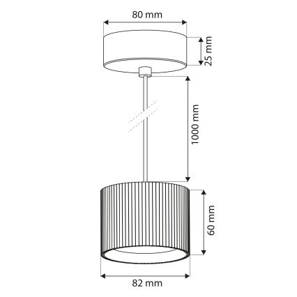Brilagi - LED RGB+CCT Lampadario dimmerabile a sospensione su cavo STRIPY 1xGX53/14W/230V 2700-6500K Wi-Fi Tuya bianco