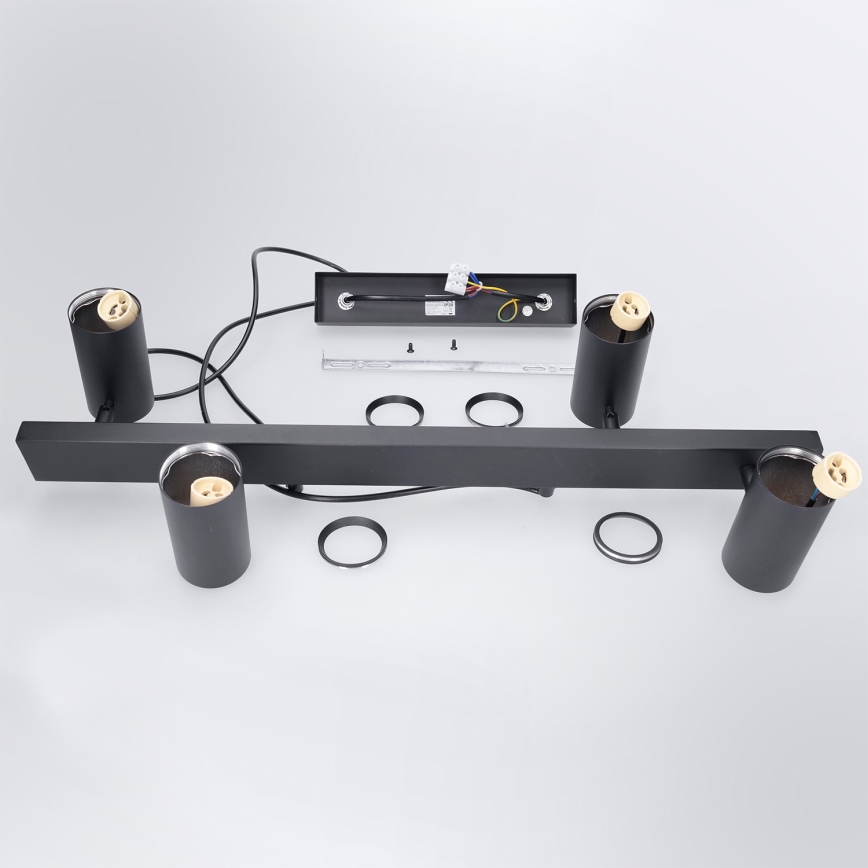 Brilagi - Lampadario LED RGBW dimmerabile a sospensione con cavo SELE 4xGU10/6,5W/230V 2700-6500K nero