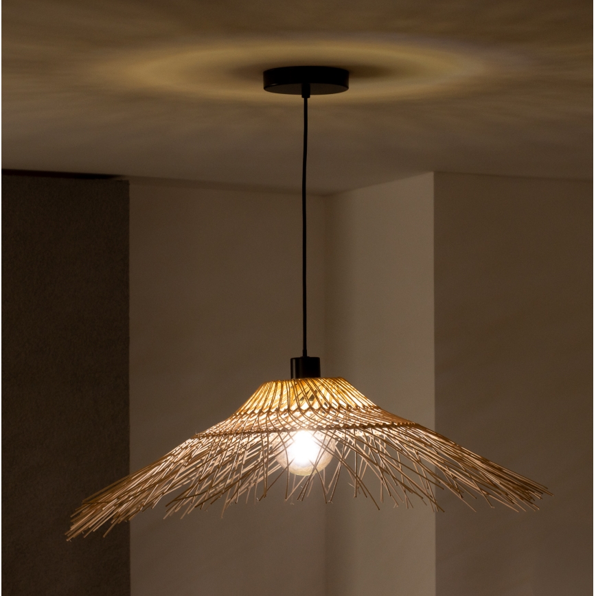 Brilagi - Lampadario LED sospeso a cavo CERIA BOHO 1xE27/40W/230V Ø 70 cm in bambù