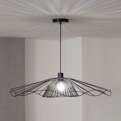 Brilagi - Lampadario LED sospeso a cavo CERIA WIRE 1xE27/40W/230V Ø 80 cm nero