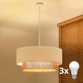 Brilagi - Lampadario LED sospeso con cavo STILE BOHO 3xE27/15W/230V Ø 60 cm