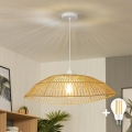 Brilagi - Lampadario LED sospeso su cavo CERIA BOHO 1xE27/40W/230V Ø 70 cm marrone