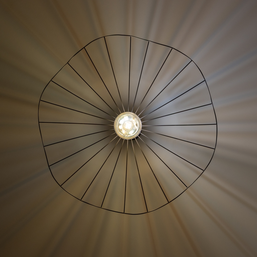 Brilagi - Lampadario LED sospeso su cavo CERIA WIRE 1xE27/40W/230V Ø 80 cm nero