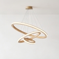 Brilagi - Lampadario LED sospeso su cavo UMEA WOOD LED/45W/230V Ø 60 cm in legno