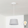 Brilagi - Lampadario LED su cavo CERIA 1xE27/40W/230V Ø 25 cm grigio