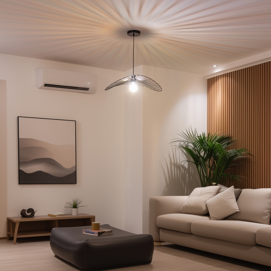 Brilagi - Lampadario LED su cavo CERIA WIRE 1xE27/40W/230V 40x56 cm nero