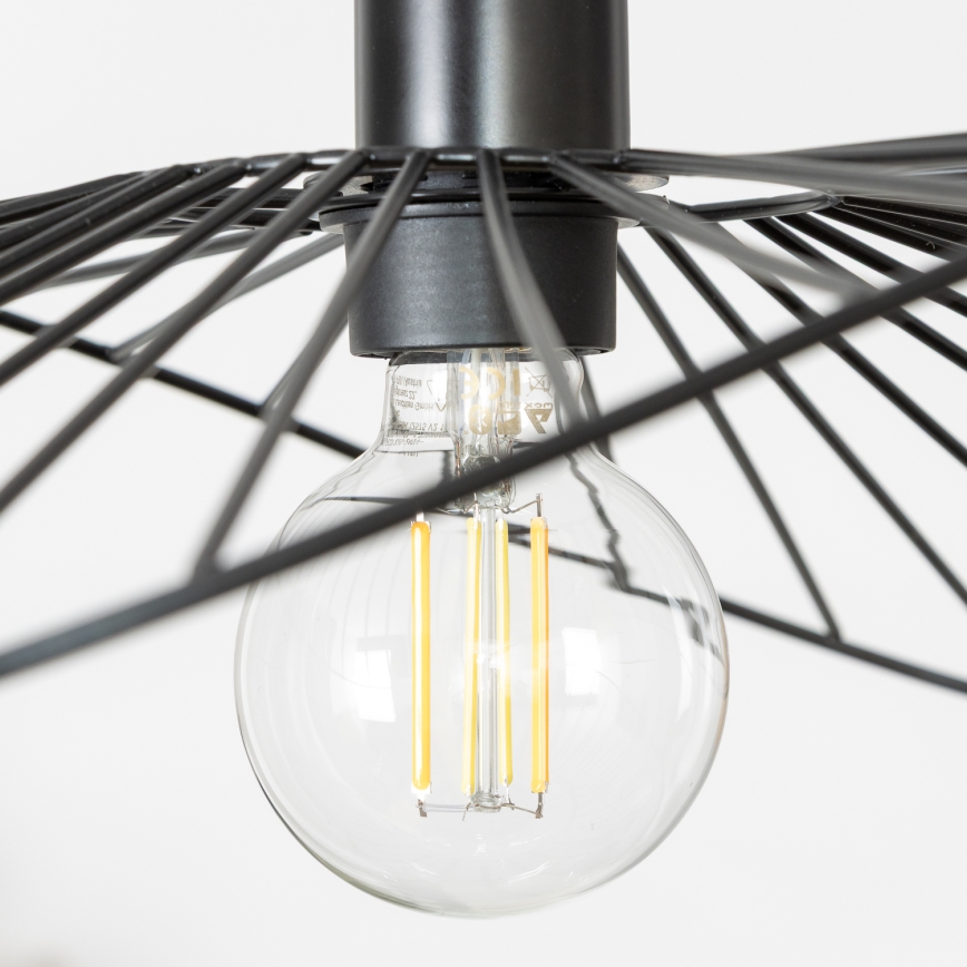 Brilagi - Lampadario LED su cavo CERIA WIRE 1xE27/40W/230V 40x56 cm nero