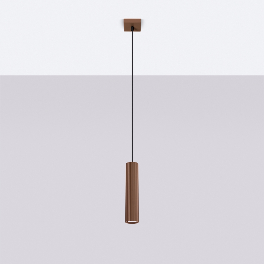 Brilagi - Lampadario LED su cavo CRESTO 1xGU10/10W/230V marrone