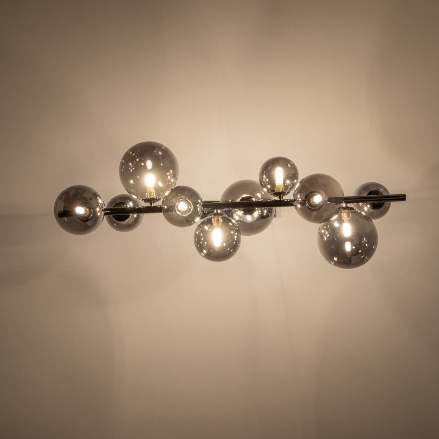Brilagi - Lampadario LED su cavo MILLA 10xG9/3W/230V nero cromato/fumé