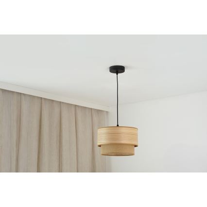 Brilagi - Lampadario a cavo MONTANA BOHO 1xE27/15W/230V diam. 25 cm marrone/nero