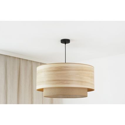 Brilagi - Lampadario a cavo MONTANA BOHO 1xE27/15W/230V diam. 60 cm marrone/nero