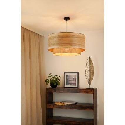 Brilagi - Lampadario a cavo MONTANA BOHO 1xE27/15W/230V diam. 60 cm marrone/nero