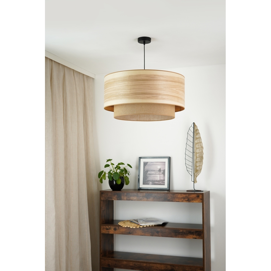 Brilagi - Lampadario a cavo MONTANA BOHO 1xE27/15W/230V diam. 60 cm marrone/nero