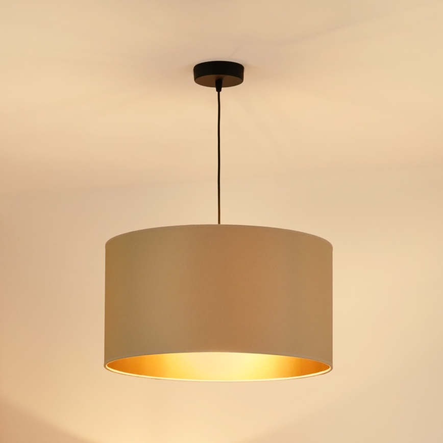 Brilagi - Lampadario a cavo OREGON ROLLER VEGE 1xE27/15W/230V diam. 45 cm beige