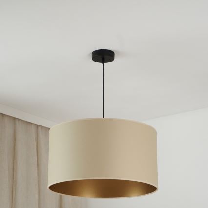 Brilagi - Lampadario a cavo OREGON ROLLER VEGE 1xE27/15W/230V diam. 45 cm beige