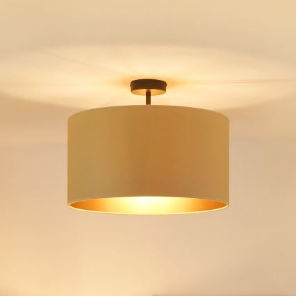 Brilagi - Lampadario a plafone OREGON ROLLER VEGE 1xE27/15W/230V diam. 45 cm beige