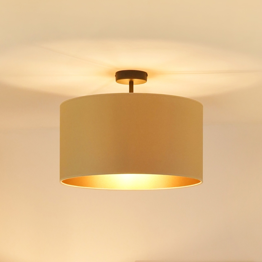 Brilagi - Lampadario a plafone OREGON ROLLER VEGE 1xE27/15W/230V diam. 45 cm beige