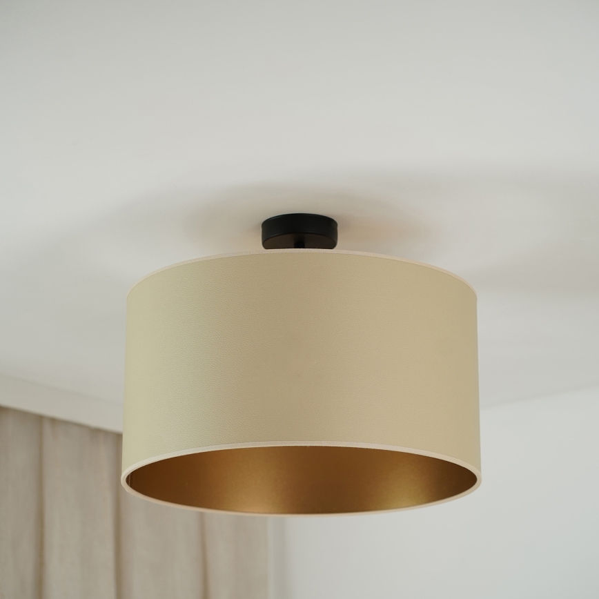 Brilagi - Lampadario a plafone OREGON ROLLER VEGE 1xE27/15W/230V diam. 45 cm beige