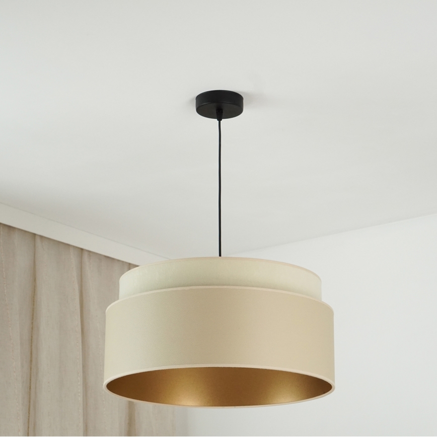 Brilagi - Lampadario a cavo OREGON VEGE 1xE27/15W/230V diam. 45 cm beige