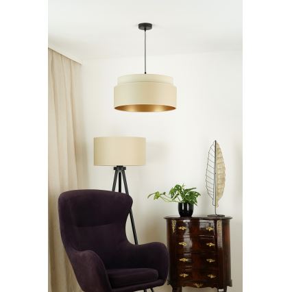 Brilagi - Lampadario a cavo OREGON VEGE 1xE27/15W/230V diam. 45 cm beige