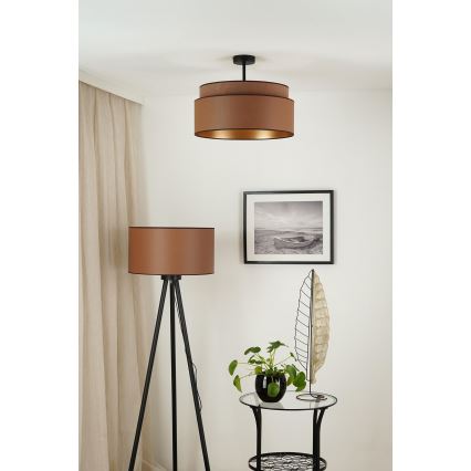 Brilagi - Plafoniera OREGON VEGE 1xE27/15W/230V diam. 45 cm marrone