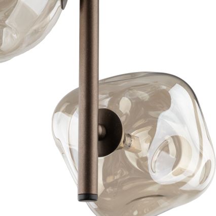 Brilagi - Lampadario sospeso a cavo VULCANO 3xG9/8W/230V bronzo/beige fumé